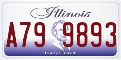 IL license plate A799893