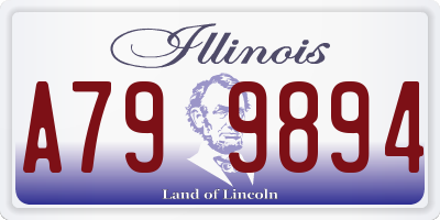 IL license plate A799894