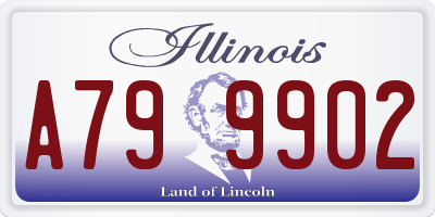 IL license plate A799902