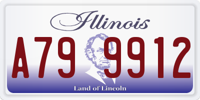 IL license plate A799912