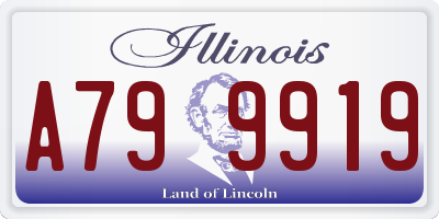 IL license plate A799919