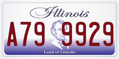 IL license plate A799929
