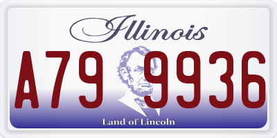 IL license plate A799936