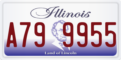 IL license plate A799955
