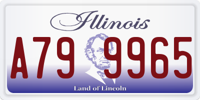 IL license plate A799965