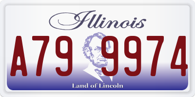 IL license plate A799974