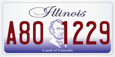 IL license plate A801229