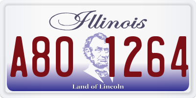 IL license plate A801264