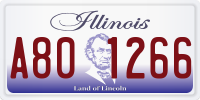 IL license plate A801266
