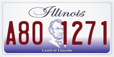 IL license plate A801271