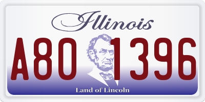IL license plate A801396