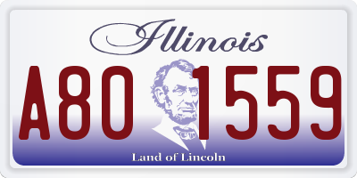 IL license plate A801559