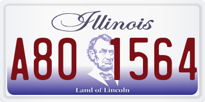 IL license plate A801564