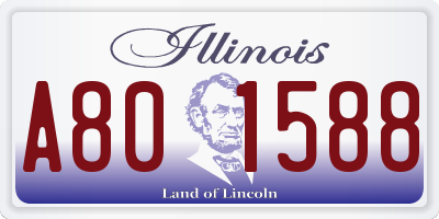 IL license plate A801588