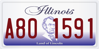 IL license plate A801591