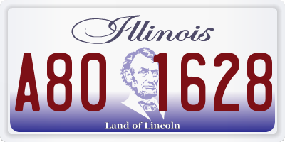 IL license plate A801628
