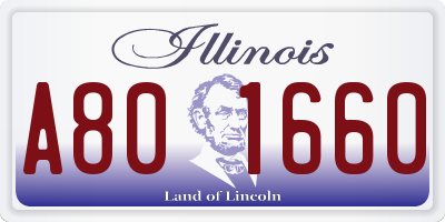 IL license plate A801660