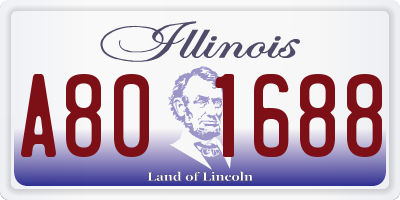 IL license plate A801688