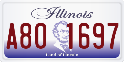 IL license plate A801697