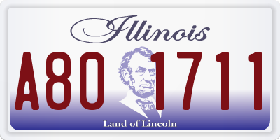 IL license plate A801711