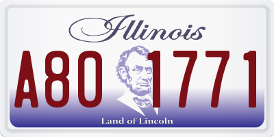 IL license plate A801771