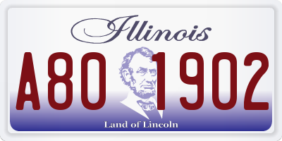 IL license plate A801902