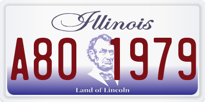 IL license plate A801979