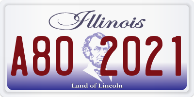 IL license plate A802021