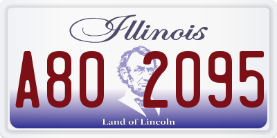 IL license plate A802095