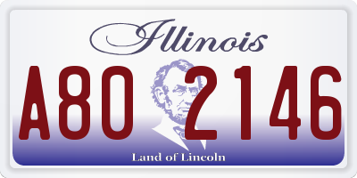 IL license plate A802146