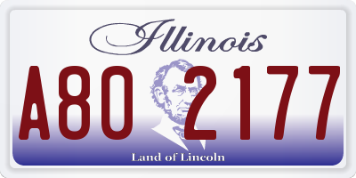 IL license plate A802177