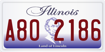 IL license plate A802186