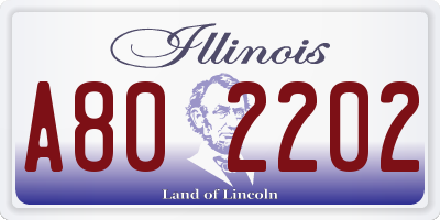 IL license plate A802202