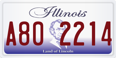IL license plate A802214