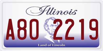 IL license plate A802219