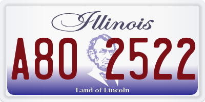 IL license plate A802522