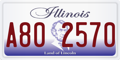 IL license plate A802570