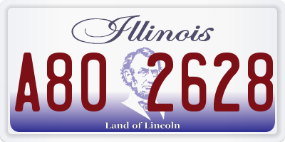 IL license plate A802628