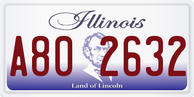 IL license plate A802632