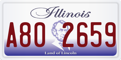 IL license plate A802659