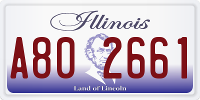 IL license plate A802661