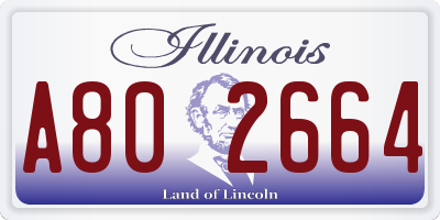 IL license plate A802664