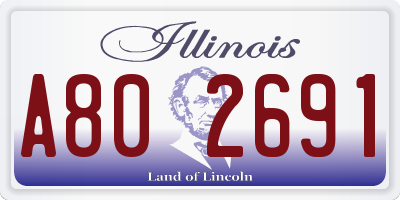 IL license plate A802691