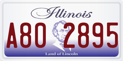 IL license plate A802895