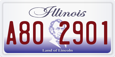 IL license plate A802901