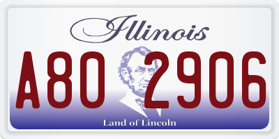 IL license plate A802906