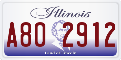 IL license plate A802912