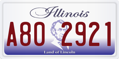 IL license plate A802921