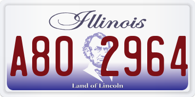 IL license plate A802964