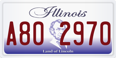 IL license plate A802970